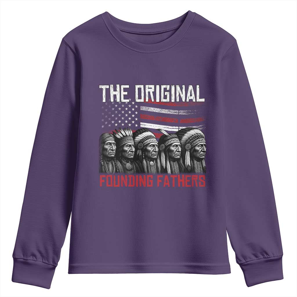 Native American Tribe Youth Sweatshirt The Original Founding Fathers - Wonder Print Shop
