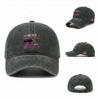 Native American Women Washed Cotton Baseball Cap Never Underestimate A Woman With Native Blood
