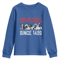 Native American Youth Sweatshirt Homeland Security Fighting Terrorism Since 1492 - Wonder Print Shop