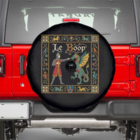 Le Boop Medieval Knight Dragon Fantasy Book Lover Humor Spare Tire Cover