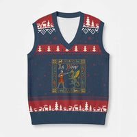 Le Boop Medieval Knight Dragon Fantasy Book Lover Humor V-Neck Knit Sweater Vest