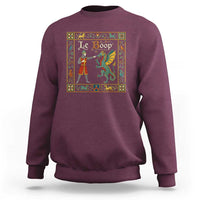 Le Boop Medieval Knight Dragon Fantasy Book Lover Humor Sweatshirt