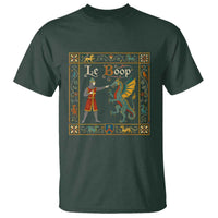 Le Boop Medieval Knight Dragon Fantasy Book Lover Humor T Shirt