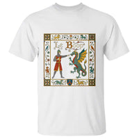 Le Boop Medieval Knight Dragon Fantasy Book Lover Humor T Shirt