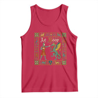 Le Boop Medieval Knight Dragon Fantasy Book Lover Humor Tank Top