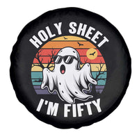 50th Birthday Halloween Ghost Spare Tire Cover Holy Sheet I'm Fifty