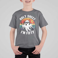 50th Birthday Halloween Ghost T Shirt For Kid Holy Sheet I'm Fifty
