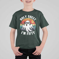 50th Birthday Halloween Ghost T Shirt For Kid Holy Sheet I'm Fifty