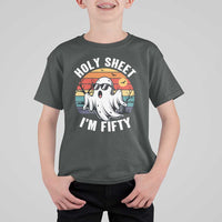 50th Birthday Halloween Ghost T Shirt For Kid Holy Sheet I'm Fifty