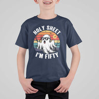 50th Birthday Halloween Ghost T Shirt For Kid Holy Sheet I'm Fifty