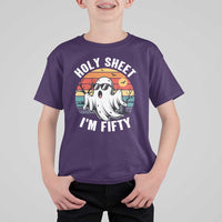 50th Birthday Halloween Ghost T Shirt For Kid Holy Sheet I'm Fifty