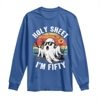 50th Birthday Halloween Ghost Long Sleeve Shirt Holy Sheet I'm Fifty