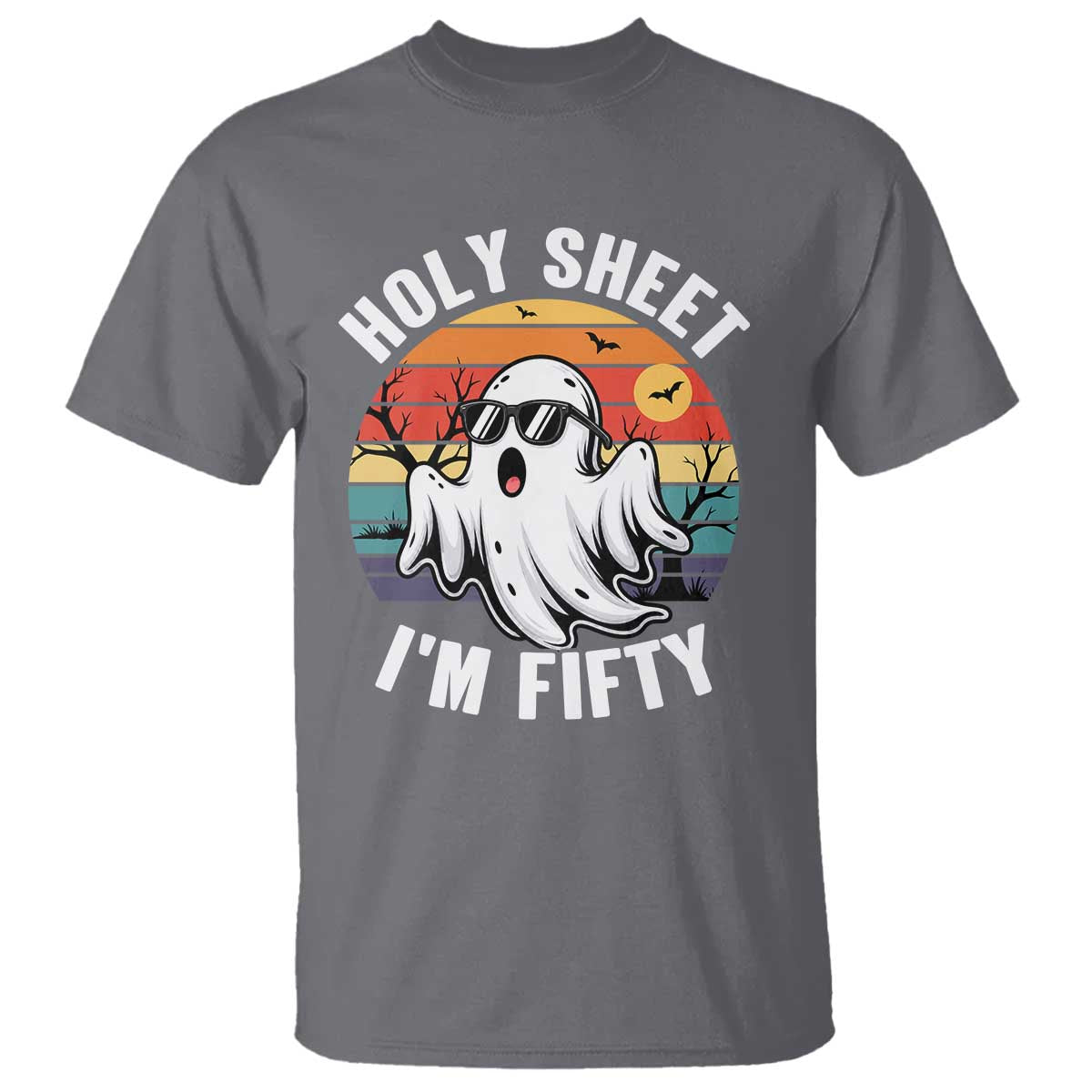 50th Birthday Halloween Ghost T Shirt Holy Sheet I'm Fifty