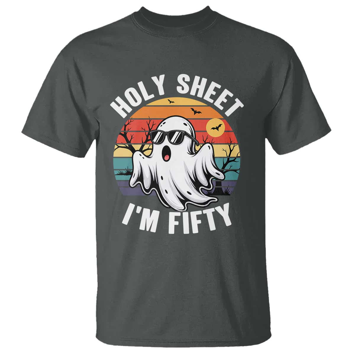 50th Birthday Halloween Ghost T Shirt Holy Sheet I'm Fifty