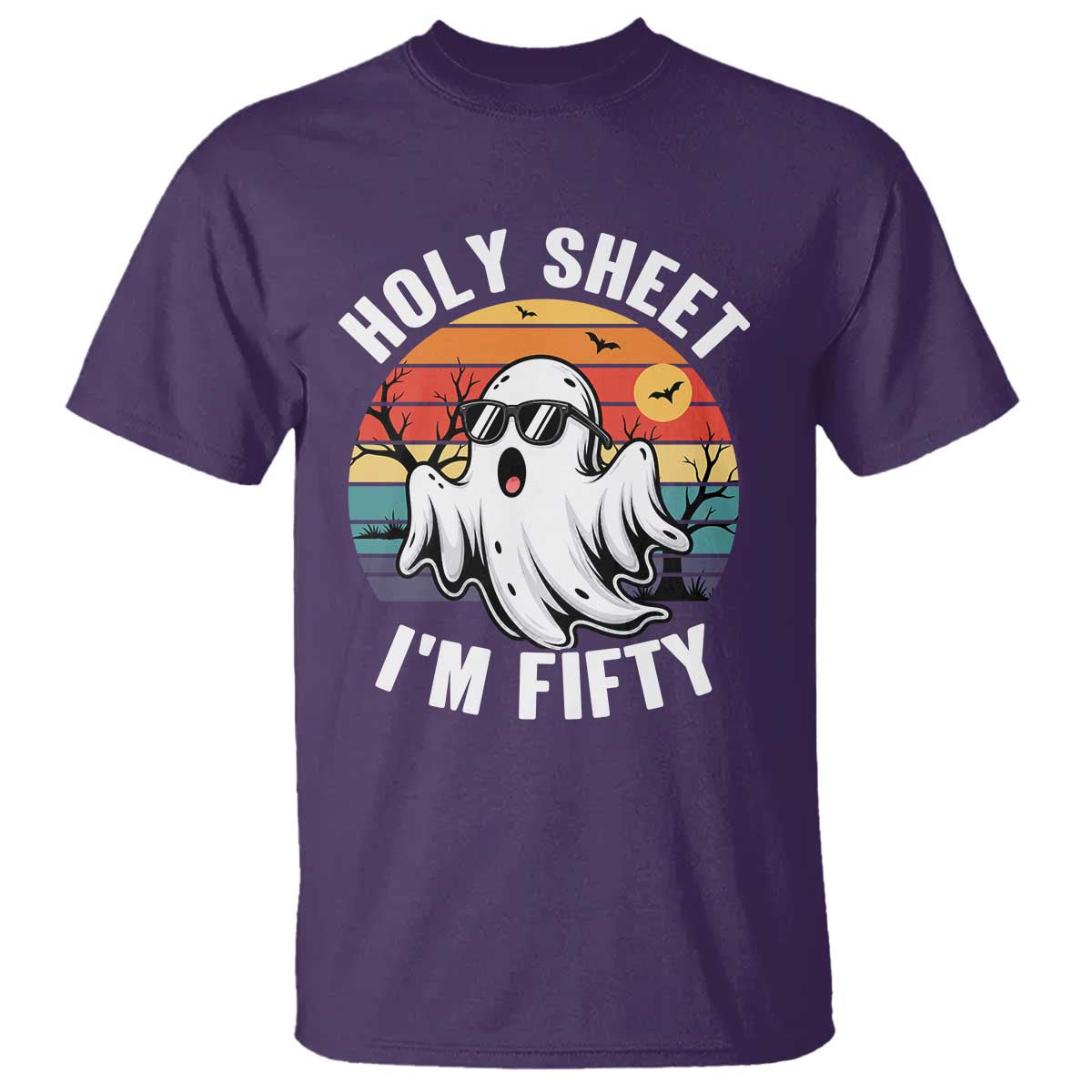 50th Birthday Halloween Ghost T Shirt Holy Sheet I'm Fifty