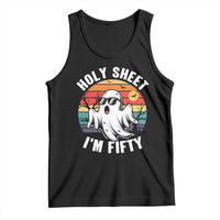 50th Birthday Halloween Ghost Tank Top Holy Sheet I'm Fifty