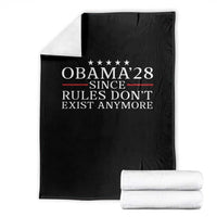 Obama 2028 Since Rules Don't Exist Anymore Throw Blanket Funny Political Sarcastic Humor