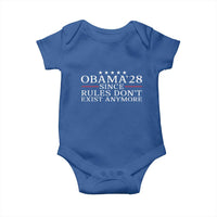 Obama 2028 Since Rules Don't Exist Anymore Baby Onesie Funny Political Sarcastic Humor