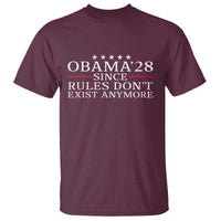 Obama 2028 Since Rules Don't Exist Anymore T Shirt Funny Political Sarcastic Humor