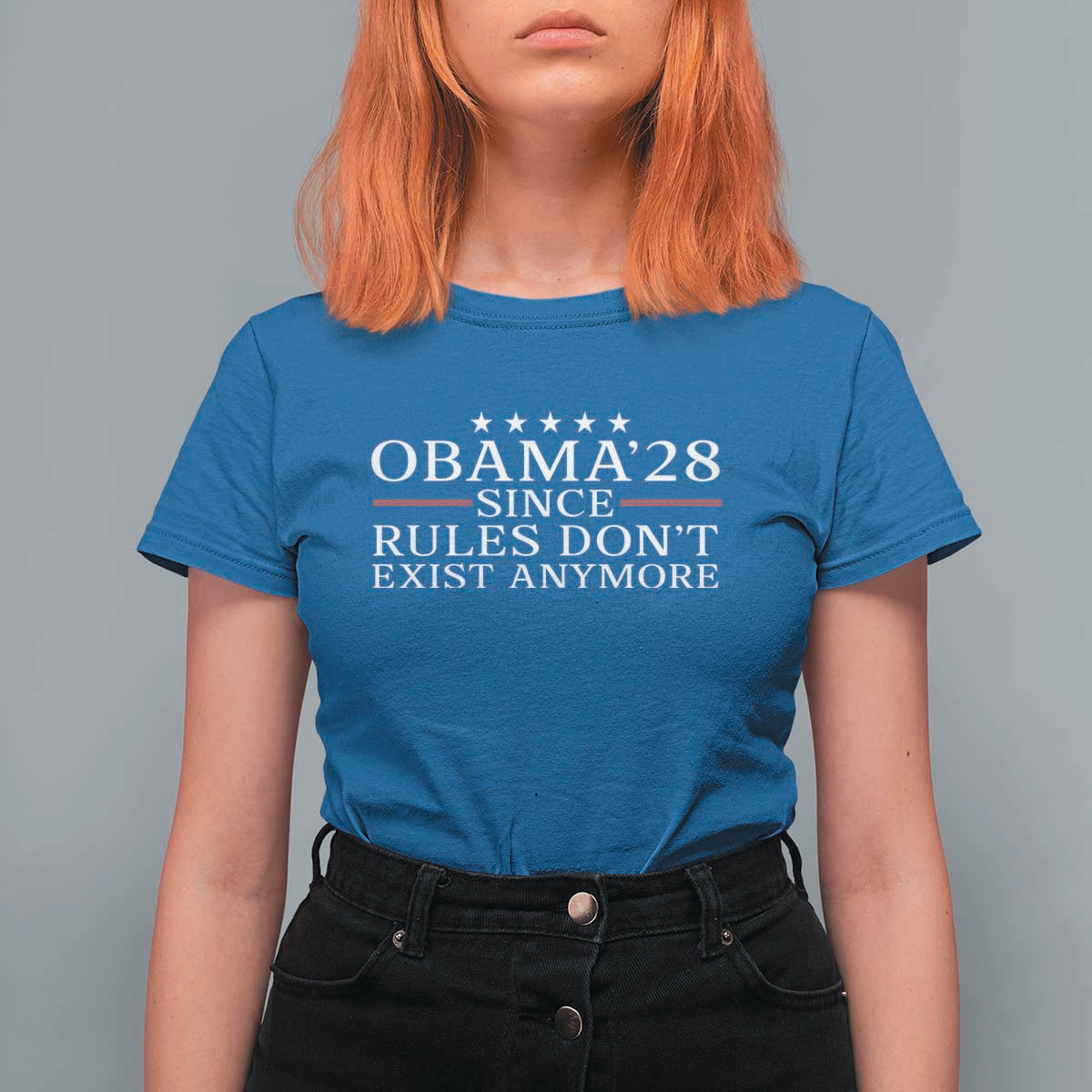 Obama 2028 Since Rules Don't Exist Anymore T Shirt For Women Funny Political Sarcastic Humor