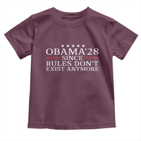 Obama 2028 Since Rules Don't Exist Anymore Toddler T Shirt Funny Political Sarcastic Humor