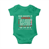 Dear Racists in America You Live On is Native American Baby Onesie Anti Racism Indigenous Political Humor