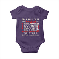 Dear Racists in America You Live On is Native American Baby Onesie Anti Racism Indigenous Political Humor