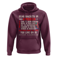 Dear Racists in America You Live On is Native American Hoodie Anti Racism Indigenous Political Humor