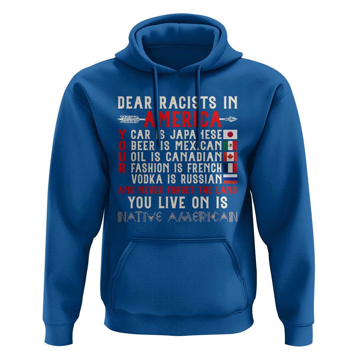 Dear Racists in America You Live On is Native American Hoodie Anti Racism Indigenous Political Humor
