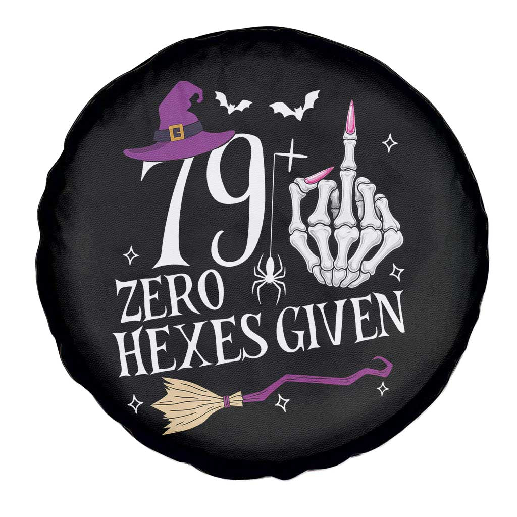 80th Birthday Halloween Spare Tire Cover 79 Plus Middle Finger Zero Hexes Given Gift For Women
