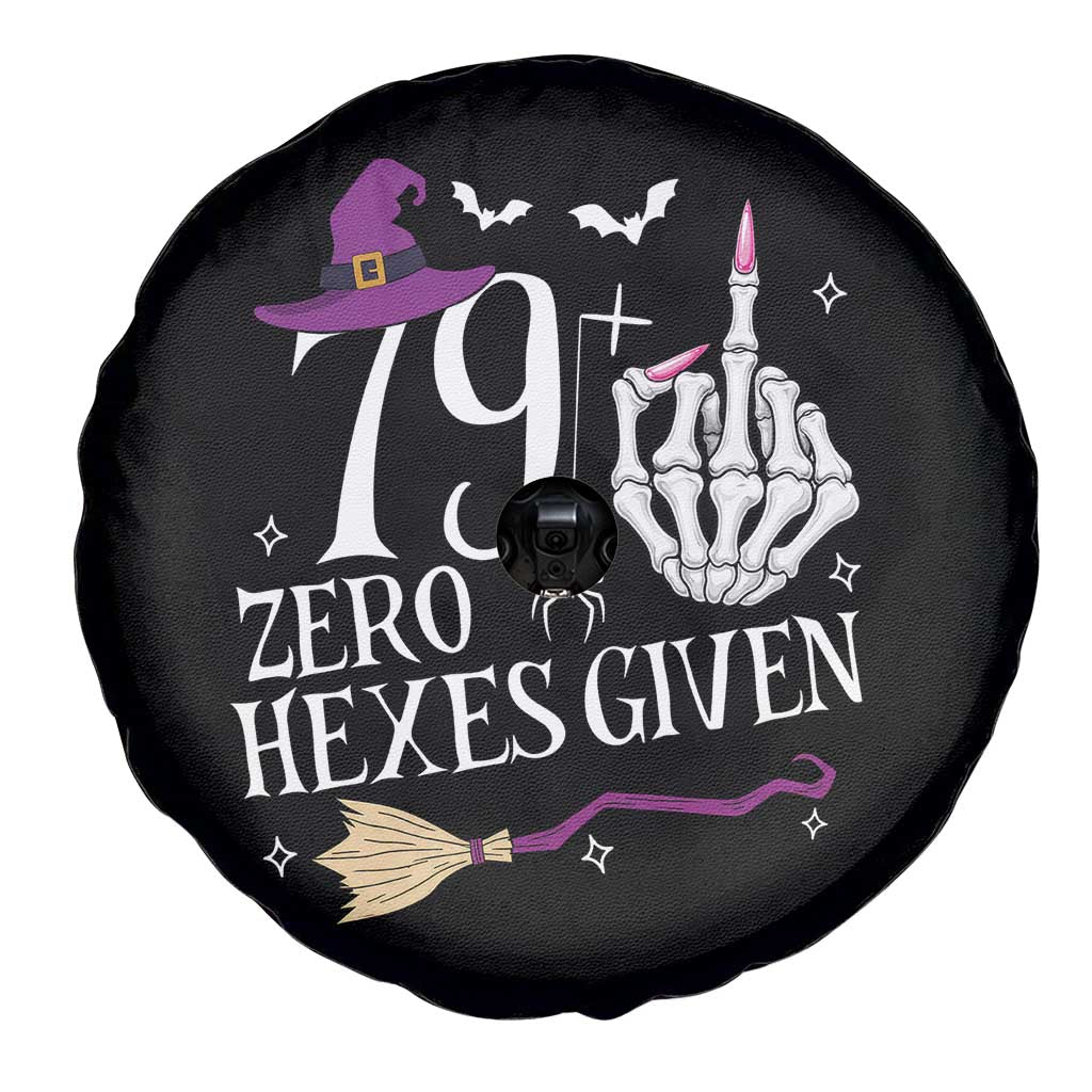 80th Birthday Halloween Spare Tire Cover 79 Plus Middle Finger Zero Hexes Given Gift For Women