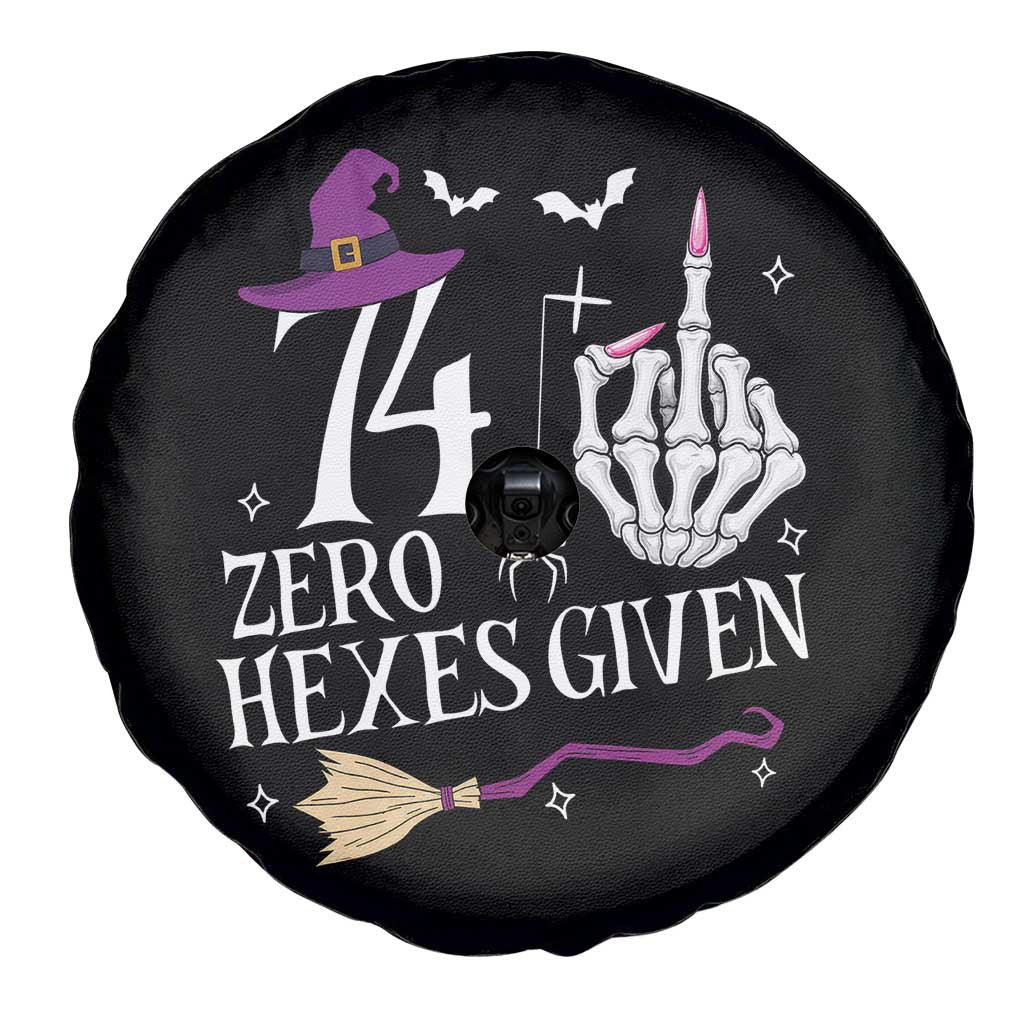 75th Birthday Halloween Spare Tire Cover 74 Plus Middle Finger Zero Hexes Given Gift For Women