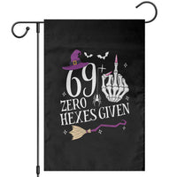 70th Birthday Halloween Garden Flag 69 Plus Middle Finger Zero Hexes Given Gift For Women