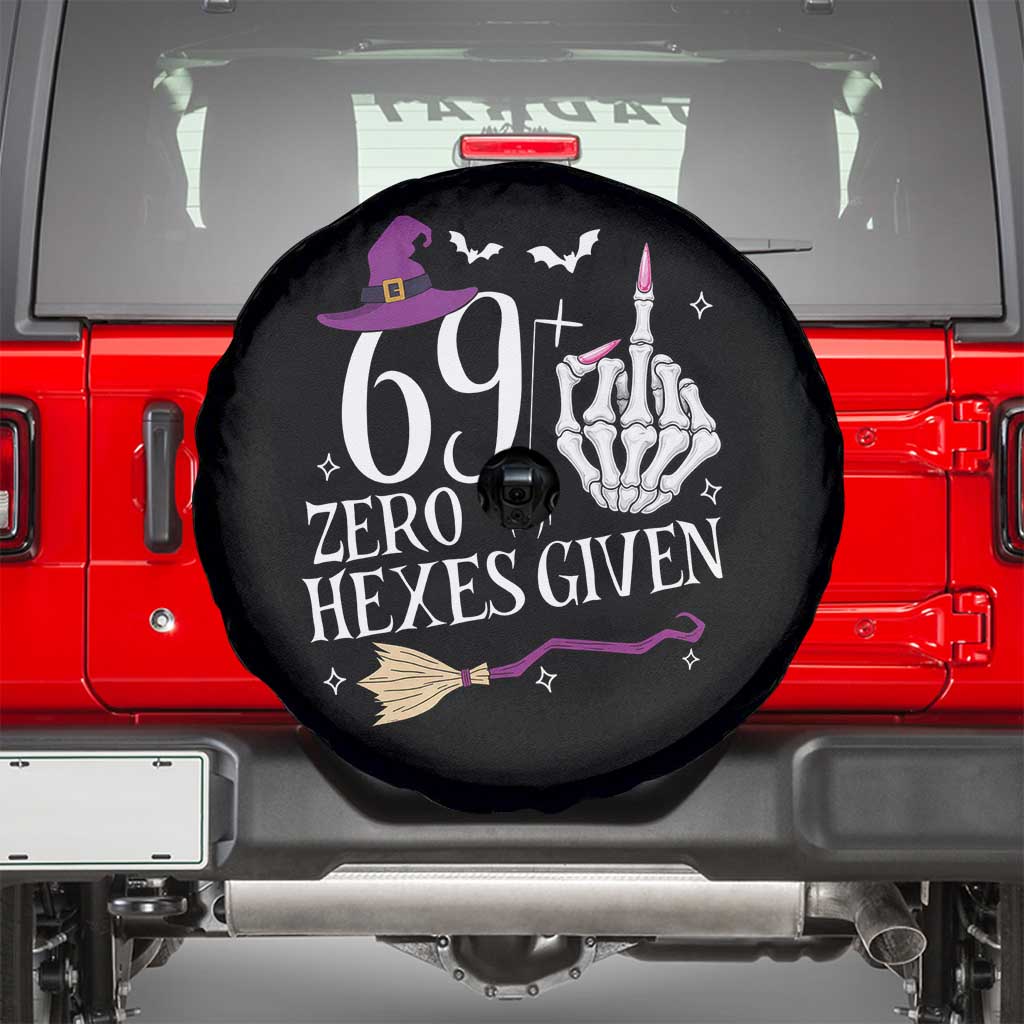 70th Birthday Halloween Spare Tire Cover 69 Plus Middle Finger Zero Hexes Given Gift For Women
