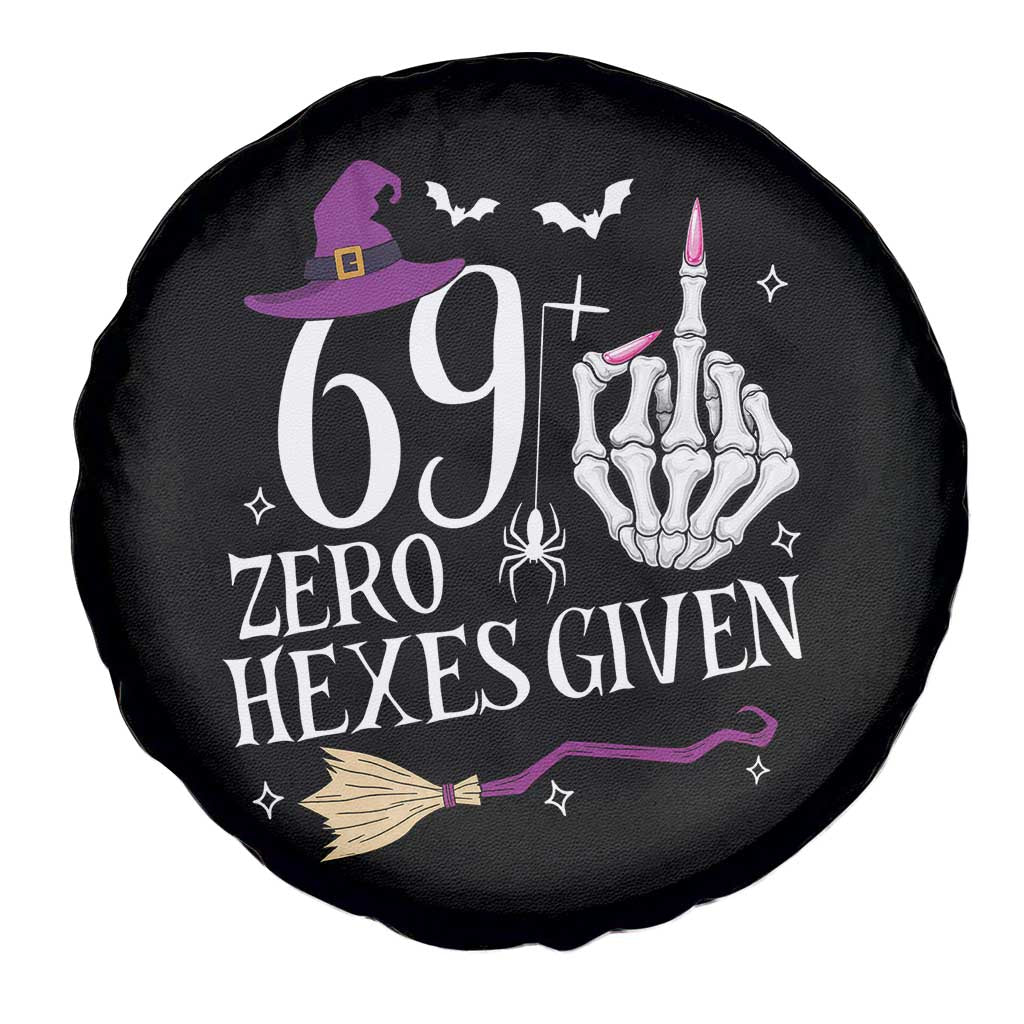 70th Birthday Halloween Spare Tire Cover 69 Plus Middle Finger Zero Hexes Given Gift For Women