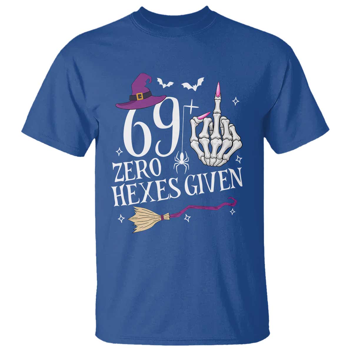 70th Birthday Halloween T Shirt 69 Plus Middle Finger Zero Hexes Given Gift For Women