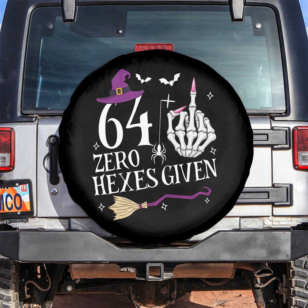 65th Birthday Halloween Spare Tire Cover 64 Plus Middle Finger Zero Hexes Given Gift For Women