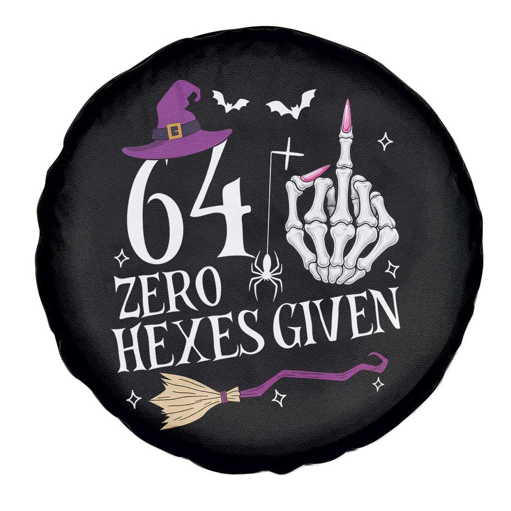 65th Birthday Halloween Spare Tire Cover 64 Plus Middle Finger Zero Hexes Given Gift For Women