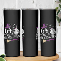 65th Birthday Halloween Skinny Tumbler 64 Plus Middle Finger Zero Hexes Given Gift For Women