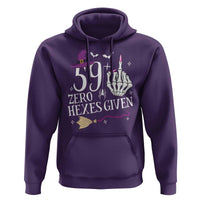 60th Birthday Halloween Hoodie 59 Plus Middle Finger Zero Hexes Given Gift For Women