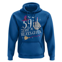 60th Birthday Halloween Hoodie 59 Plus Middle Finger Zero Hexes Given Gift For Women