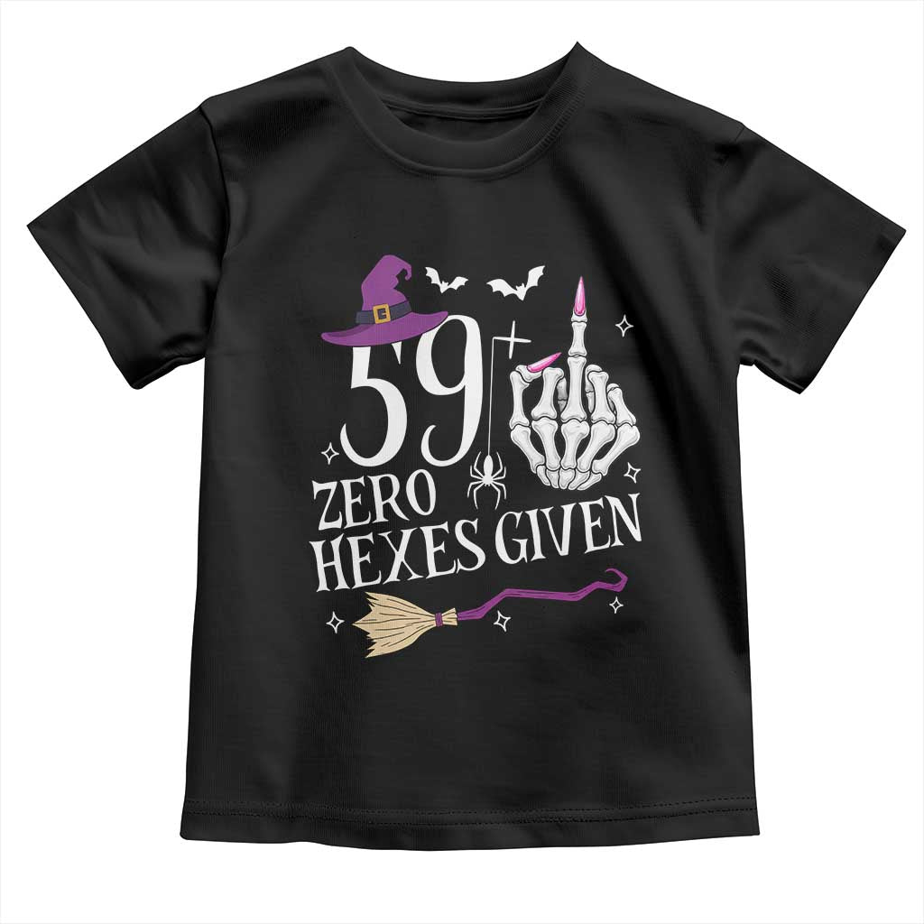 60th Birthday Halloween Toddler T Shirt 59 Plus Middle Finger Zero Hexes Given Gift For Women