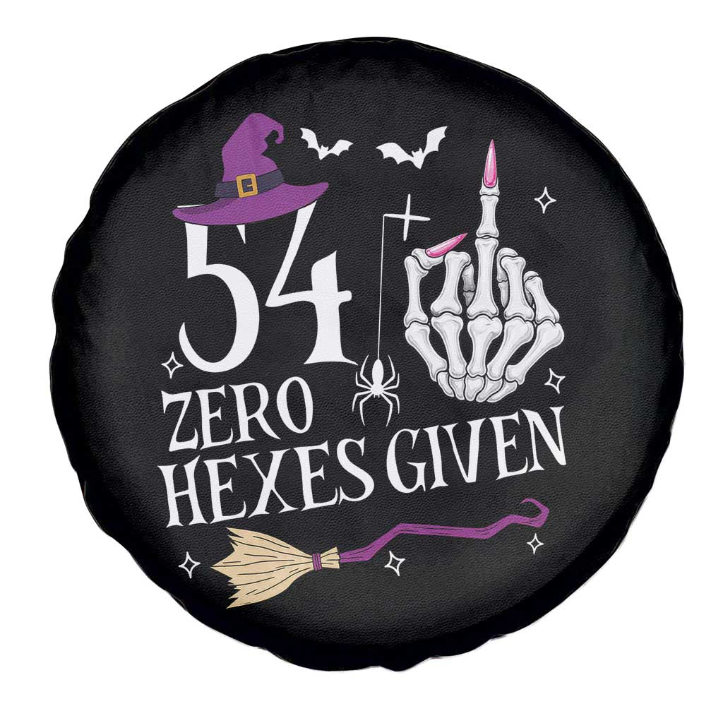 55th Birthday Halloween Spare Tire Cover 54 Plus Middle Finger Zero Hexes Given Gift For Women