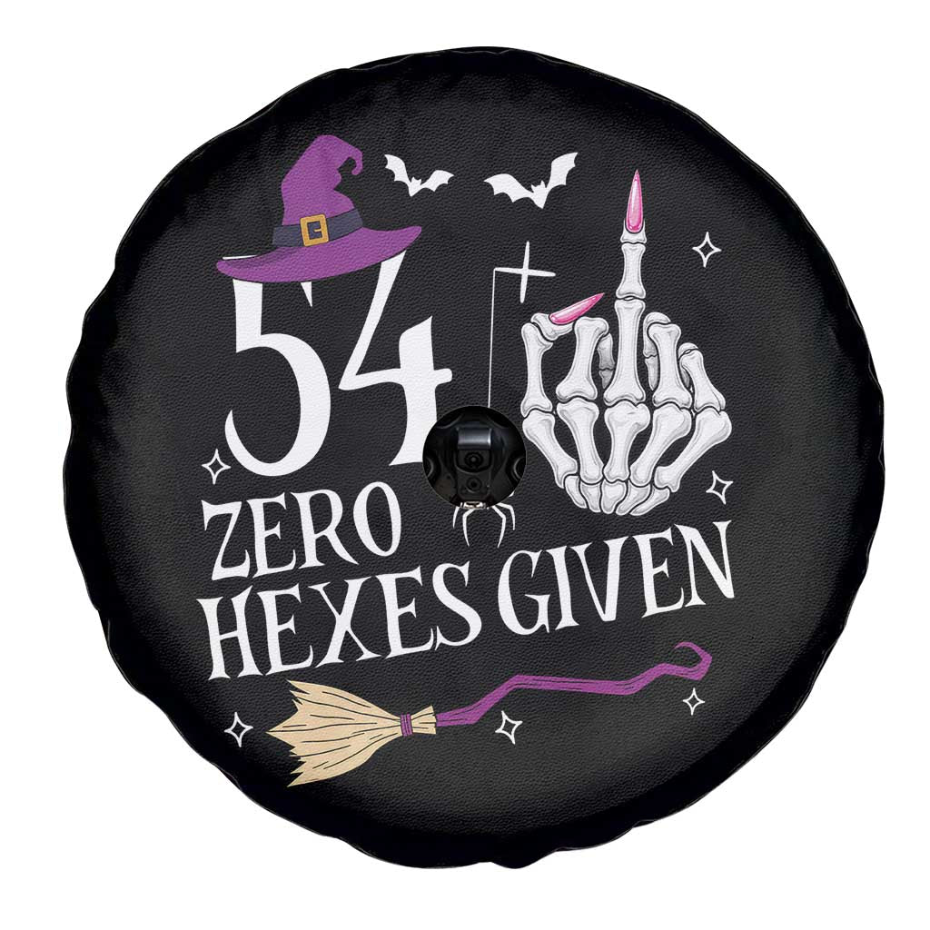 55th Birthday Halloween Spare Tire Cover 54 Plus Middle Finger Zero Hexes Given Gift For Women