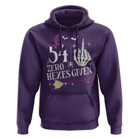 55th Birthday Halloween Hoodie 54 Plus Middle Finger Zero Hexes Given Gift For Women