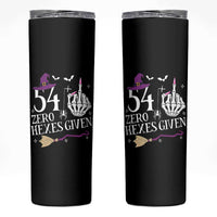 55th Birthday Halloween Skinny Tumbler 54 Plus Middle Finger Zero Hexes Given Gift For Women