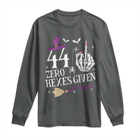 45th Birthday Halloween Long Sleeve Shirt 44 Plus Middle Finger Zero Hexes Given Gift For Women