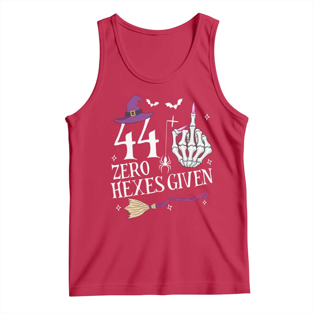 45th Birthday Halloween Tank Top 44 Plus Middle Finger Zero Hexes Given Gift For Women