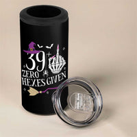 40th Birthday Halloween 4 in 1 Can Cooler Tumbler 39 Plus Middle Finger Zero Hexes Given Gift For Women