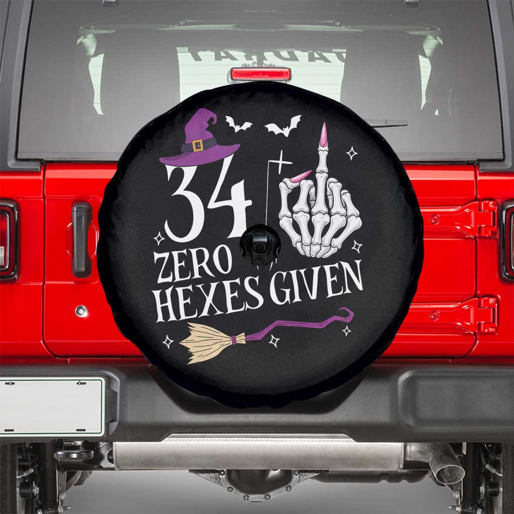 35th Birthday Halloween Spare Tire Cover 34 Plus Middle Finger Zero Hexes Given Gift For Women